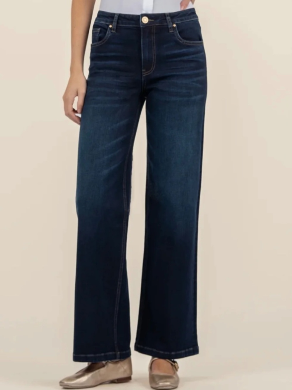 Kut from the Kloth JEAN High Rise Wide Leg  Jeans – Fortitude Wash – Size 00